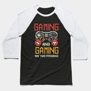 GAMING & GAMING my 2 passions in retro vintage style Baseball T-Shirt